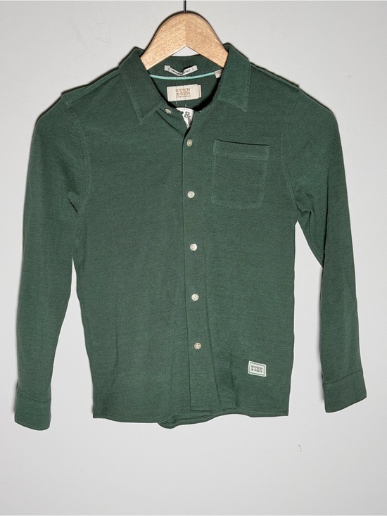 Scotch & Soda Other - Scotch & Soda Dark Cotton Textured Knit Button-Down Polo Style Shirt NWT
